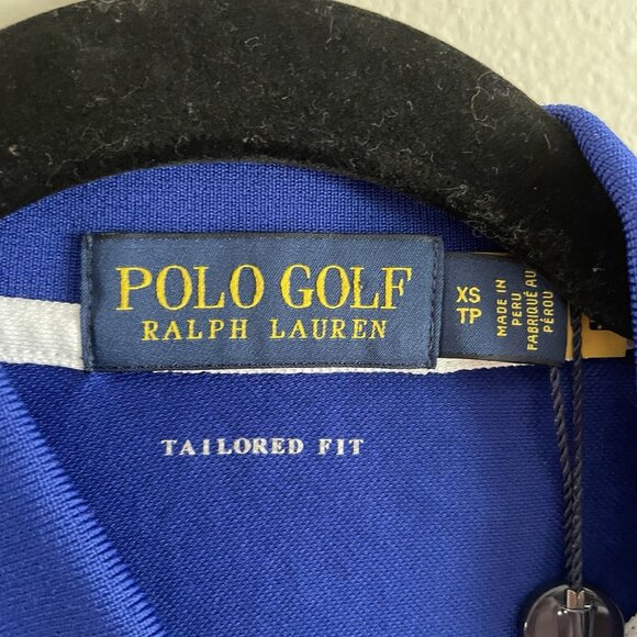 Ralph Lauren Polo Golf Women XS Royal Blue/Pink/White Tailored Fit S/S Polo NWT - Picture 7 of 12